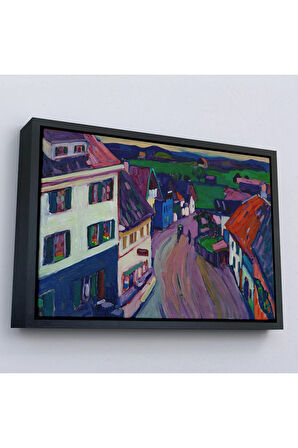 Ahşap Çerçeveli Murnau - Griesbräu'Nun Penceresinden Görünüm Tablo-7191