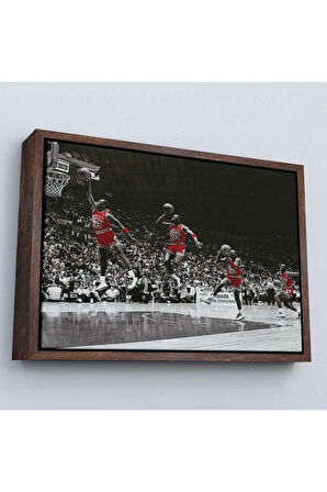 Ahşap Çerçeveli Michael Jordan Tablo-7200