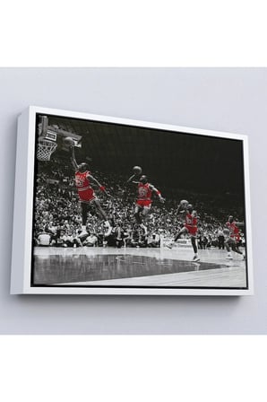 Ahşap Çerçeveli Michael Jordan Tablo-7200