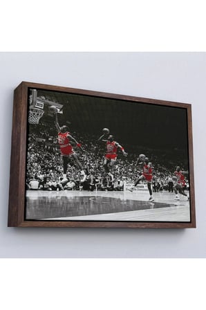 Ahşap Çerçeveli Michael Jordan Tablo-7200