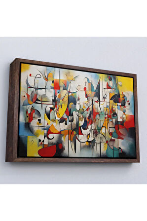 Ahşap Çerçeveli Enerjinin Büyüsü Tablosu-7211