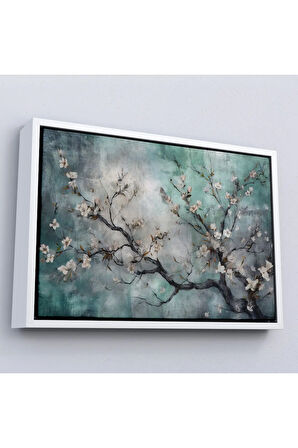 Ahşap Çerçeveli Kiraz Ağacı Tablosu-7232