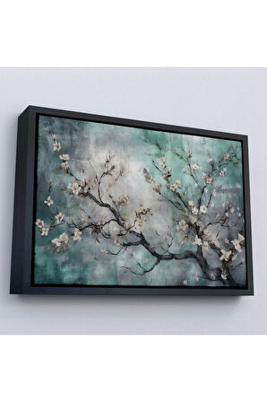Ahşap Çerçeveli Kiraz Ağacı Tablosu-7232
