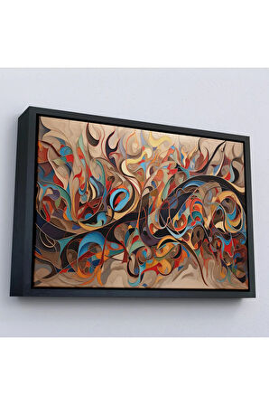 Ahşap Çerçeveli Dekoratif Arapça Hat Sanatı Tablosu-7237