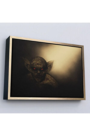 Ahşap Çerçeveli Halloween İbis Demon Tablosu-7242