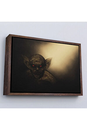 Ahşap Çerçeveli Halloween İbis Demon Tablosu-7242