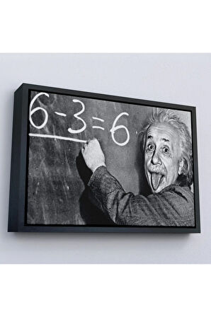 Ahşap Çerçeveli Albert Einstein Tablosu-7246