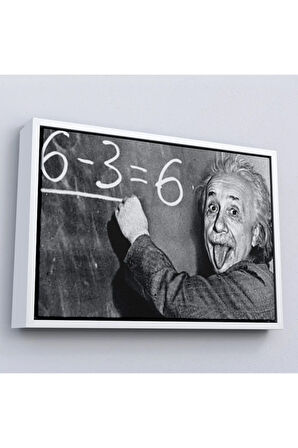 Ahşap Çerçeveli Albert Einstein Tablosu-7246