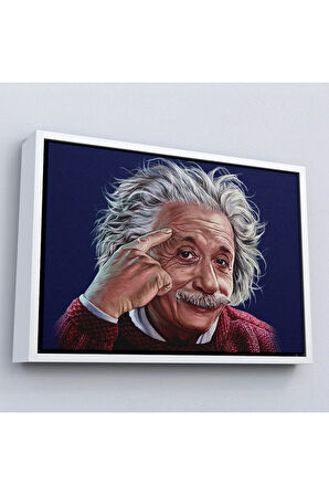 Ahşap Çerçeveli Albert Einstein Tablosu-7252