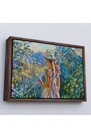 Ahşap Çerçeveli Küçük Kız Çocuğu Tablosu-7258