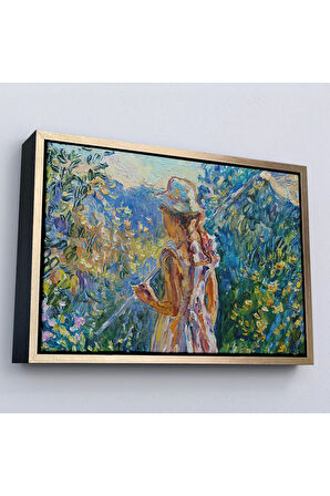 Ahşap Çerçeveli Küçük Kız Çocuğu Tablosu-7258