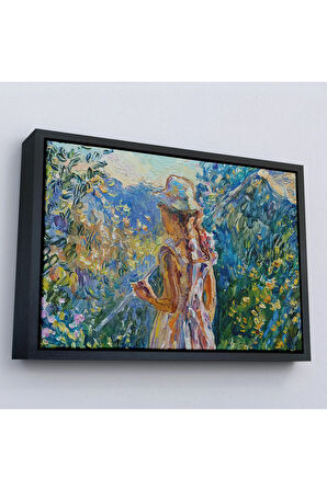 Ahşap Çerçeveli Küçük Kız Çocuğu Tablosu-7258