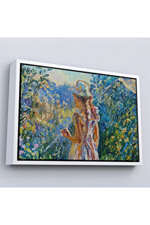 Ahşap Çerçeveli Küçük Kız Çocuğu Tablosu-7258