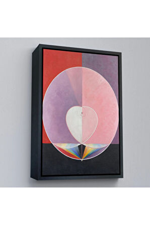 Ahşap Çerçeveli Hilma Af Klint - Güvercinler Tablosu - Doves-7284