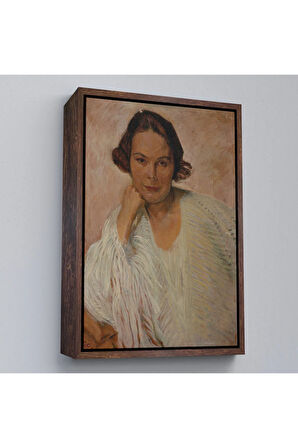 Ahşap Çerçeveli Elle Lanzer - Otto Friedrich Tablo-7290