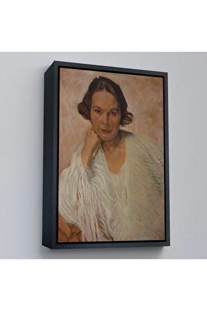 Ahşap Çerçeveli Elle Lanzer - Otto Friedrich Tablo-7290