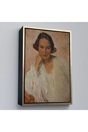 Ahşap Çerçeveli Elle Lanzer - Otto Friedrich Tablo-7290