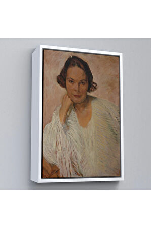 Ahşap Çerçeveli Elle Lanzer - Otto Friedrich Tablo-7290