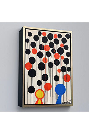 Ahşap Çerçeveli Alexander Calder - Envol Tablo-7291