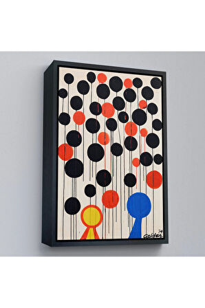 Ahşap Çerçeveli Alexander Calder - Envol Tablo-7291