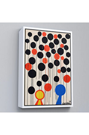 Ahşap Çerçeveli Alexander Calder - Envol Tablo-7291