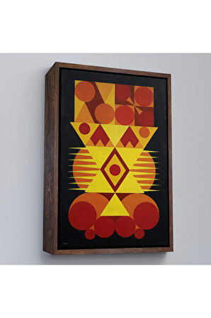 Ahşap Çerçeveli Auguste Herbin - Femme Tablo-7294