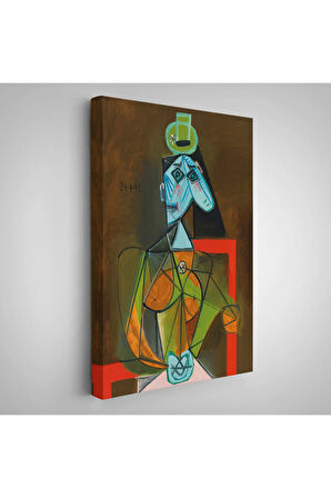 Ahşap Çerçeveli Pablo Picasso - Dora Maar'In En Güzel Asil Tablosu-7297