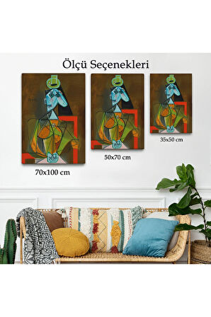 Ahşap Çerçeveli Pablo Picasso - Dora Maar'In En Güzel Asil Tablosu-7297