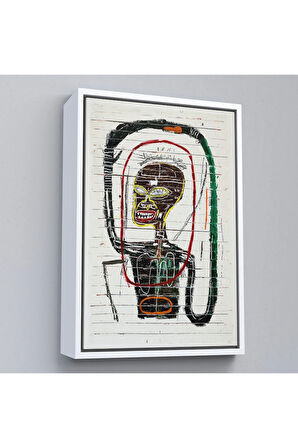 Ahşap Çerçeveli Jean-Michel Basquiat - Flexible Tablo-7302