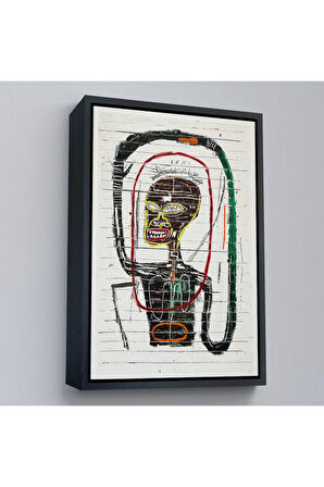 Ahşap Çerçeveli Jean-Michel Basquiat - Flexible Tablo-7302