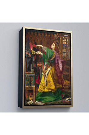 Ahşap Çerçeveli Frederick Sandys'İn 1864 Tarihli Bir Cadı Tablosu-7304