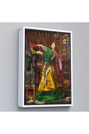 Ahşap Çerçeveli Frederick Sandys'İn 1864 Tarihli Bir Cadı Tablosu-7304