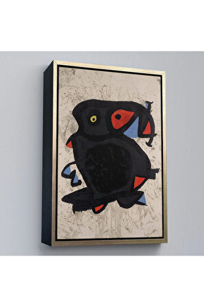 Ahşap Çerçeveli Joan Miro - Grand Palais Tablosu-7312