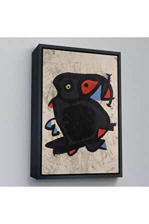 Ahşap Çerçeveli Joan Miro - Grand Palais Tablosu-7312