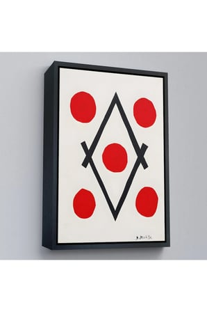 Ahşap Çerçeveli Henri Matisse - Elmas Tablosu - Losange-7322