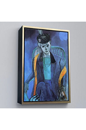 Ahşap Çerçeveli Henri Matisse - Madame Matisse'İn Portresi-7324