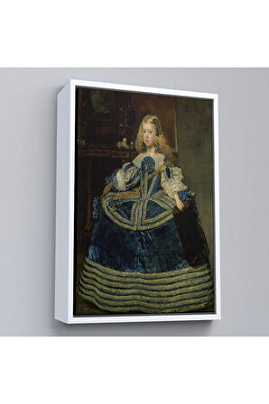 Ahşap Çerçeveli Diego Velázquez - İnfanta Margarita'Nın Portre Tablo-7333