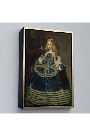 Ahşap Çerçeveli Diego Velázquez - İnfanta Margarita'Nın Portre Tablo-7333