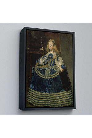 Ahşap Çerçeveli Diego Velázquez - İnfanta Margarita'Nın Portre Tablo-7333