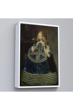 Ahşap Çerçeveli Diego Velázquez - İnfanta Margarita'Nın Portre Tablo-7333