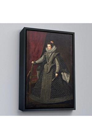 Ahşap Çerçeveli Bourbonlu Isabella Kral Philip Iv'Ün İlk Kraliçesi Tablo-7334