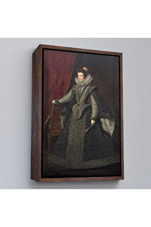 Ahşap Çerçeveli Bourbonlu Isabella Kral Philip Iv'Ün İlk Kraliçesi Tablo-7334