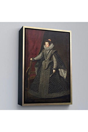 Ahşap Çerçeveli Bourbonlu Isabella Kral Philip Iv'Ün İlk Kraliçesi Tablo-7334
