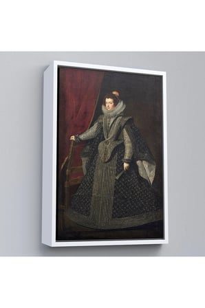 Ahşap Çerçeveli Bourbonlu Isabella Kral Philip Iv'Ün İlk Kraliçesi Tablo-7334