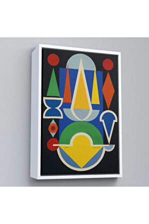 Ahşap Çerçeveli Auguste Herbin - Kompozisyon Çiçek Meyve Tablo-7335