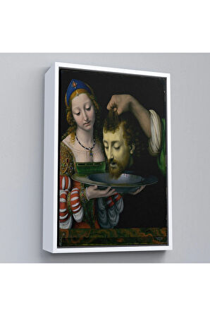 Ahşap Çerçeveli Salome İle Vaftizci Yahya'Nın Başının Kesilmesi Tablo-7339