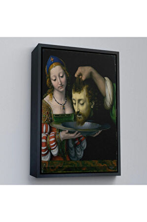 Ahşap Çerçeveli Salome İle Vaftizci Yahya'Nın Başının Kesilmesi Tablo-7339