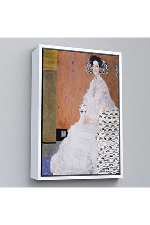 Ahşap Çerçeveli Gustav Klimt Fritza Riedler'İn Portresi Tablo-7340
