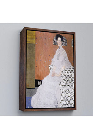 Ahşap Çerçeveli Gustav Klimt Fritza Riedler'İn Portresi Tablo-7340