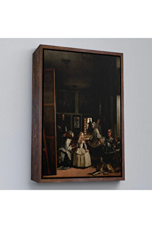 Ahşap Çerçeveli Diego Velázquez - Nedimeler Tablosu - Las Meninas-7349